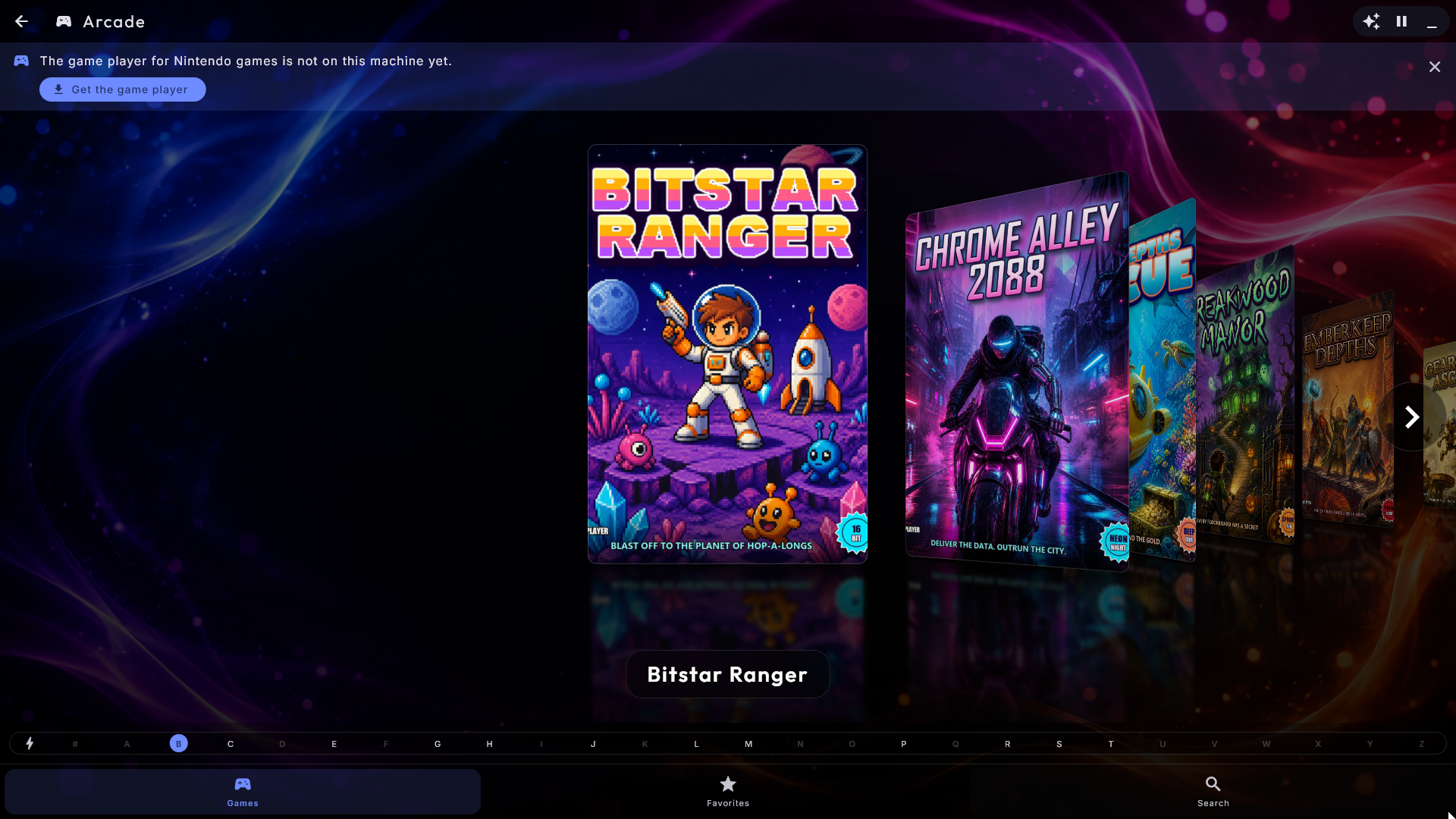 Spilafspilleren til Nintendo-spil